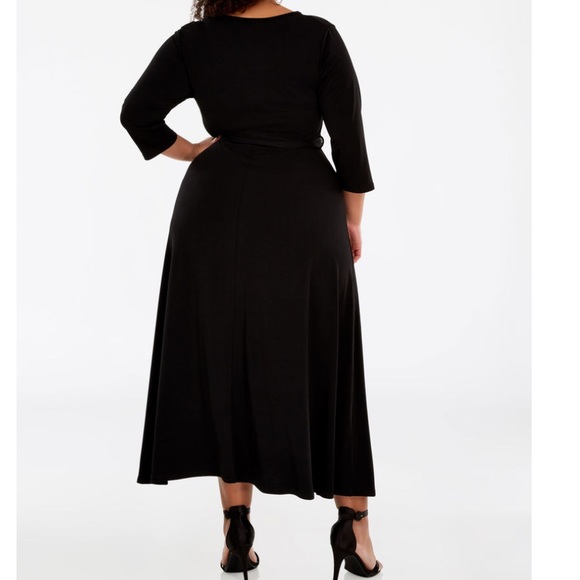 SOLD Sexy Wrap Animal Print Maxi Dress - Picture 2 of 7